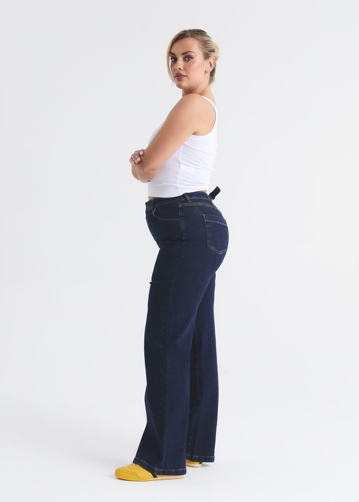 Stretch Wide Leg Jean
