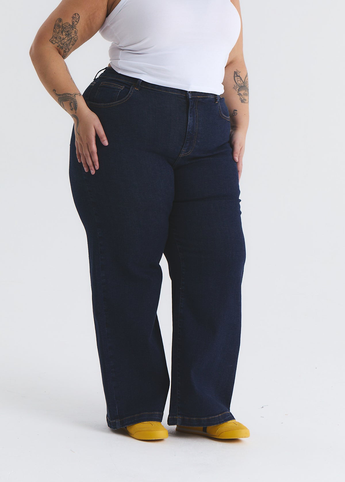 Stretch Wide Leg Jean