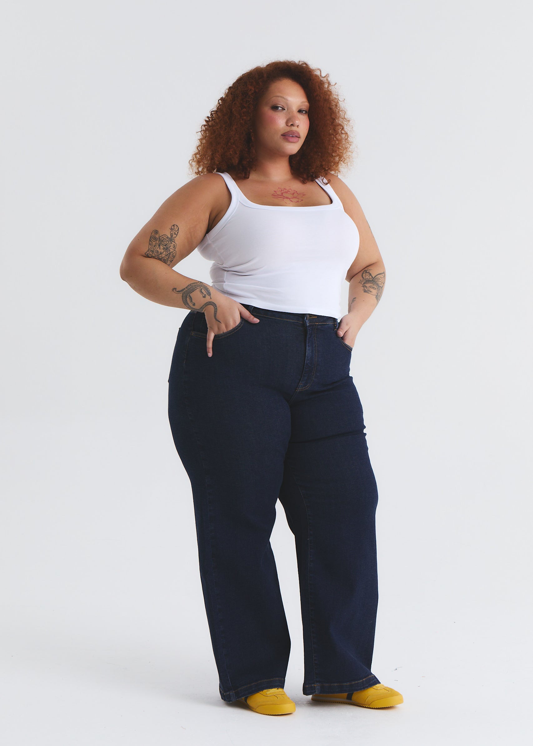 Image of Stretch Wide Leg