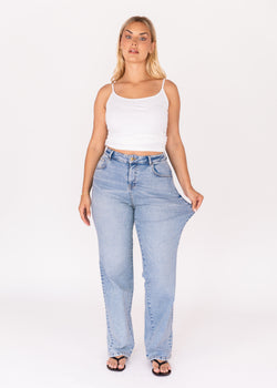 Image of Stretch Straight Jean