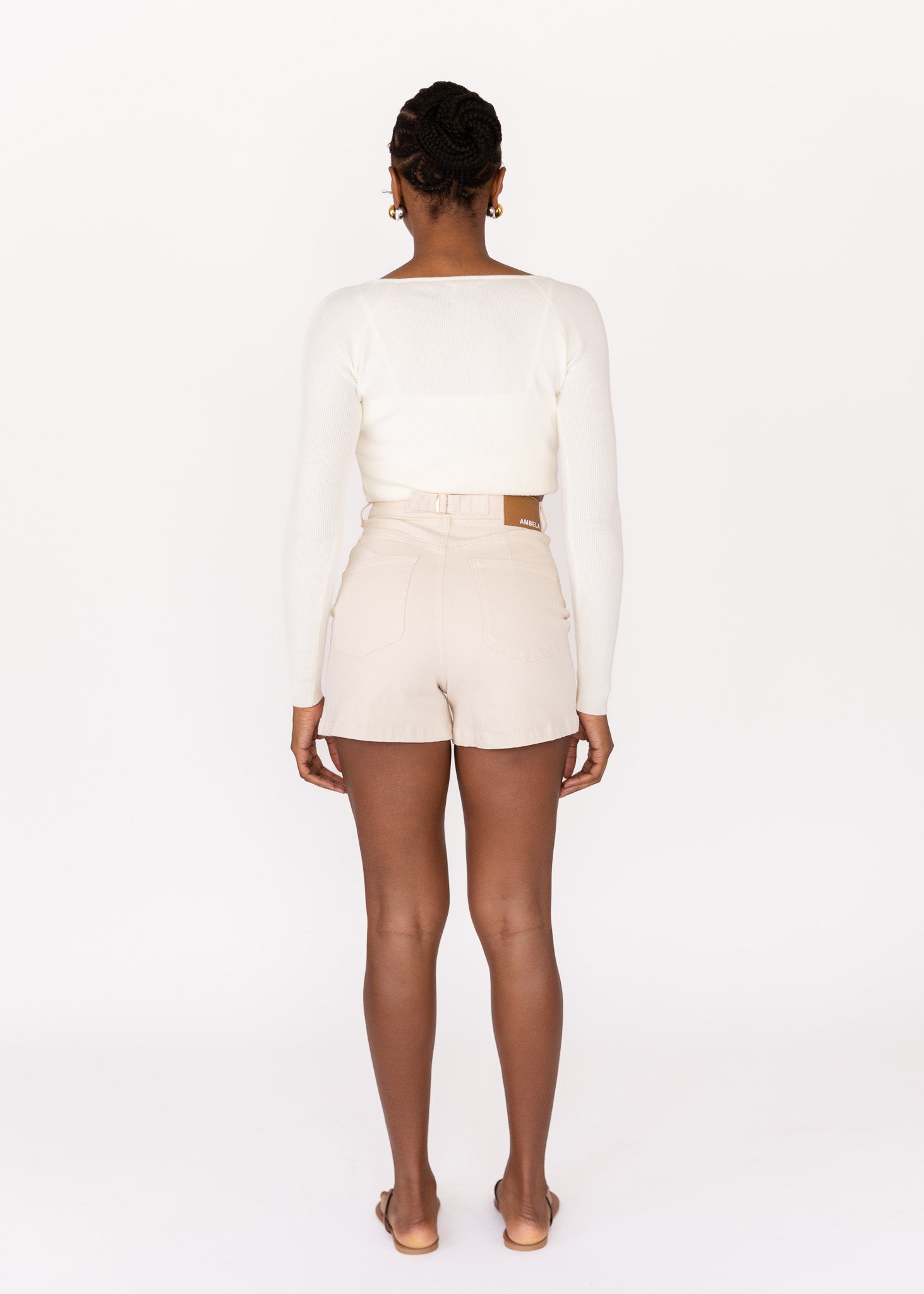 Ecru Mom Short