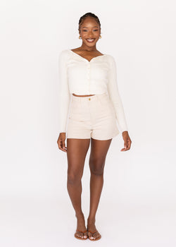 Image of Ecru Mom Short