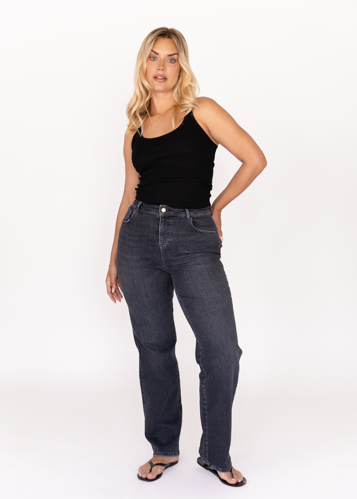 Image of Stretch Straight Jean