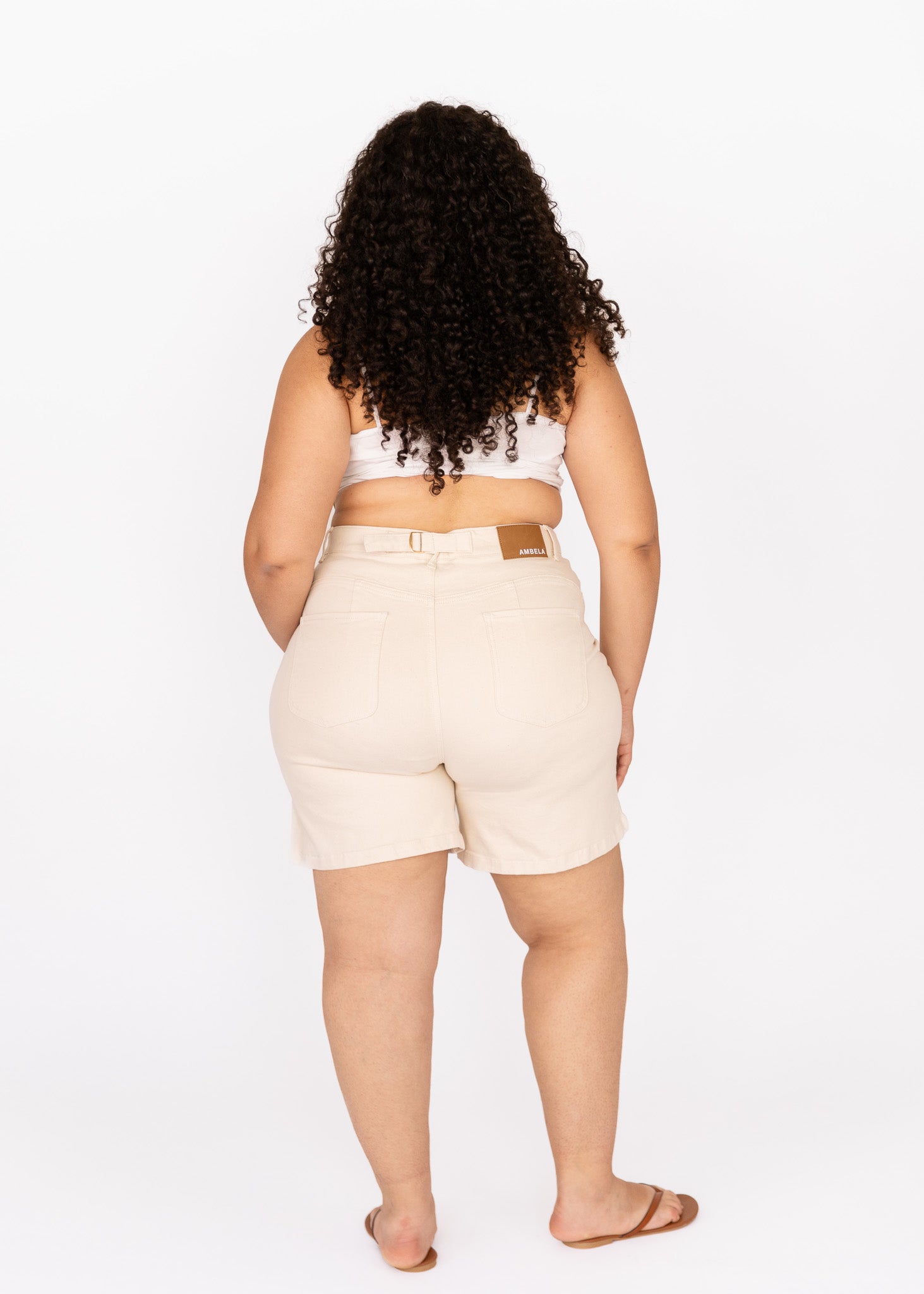 Ecru Mom Short