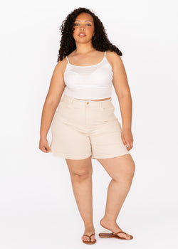 Image of Ecru Mom Short