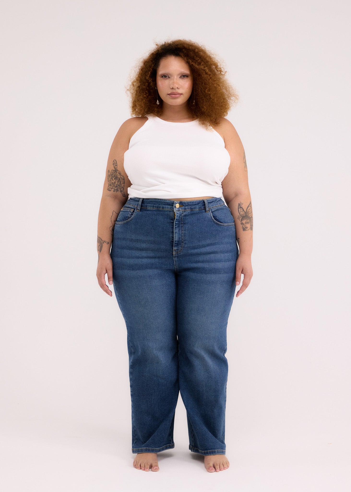 Image of Stretch Straight Jean