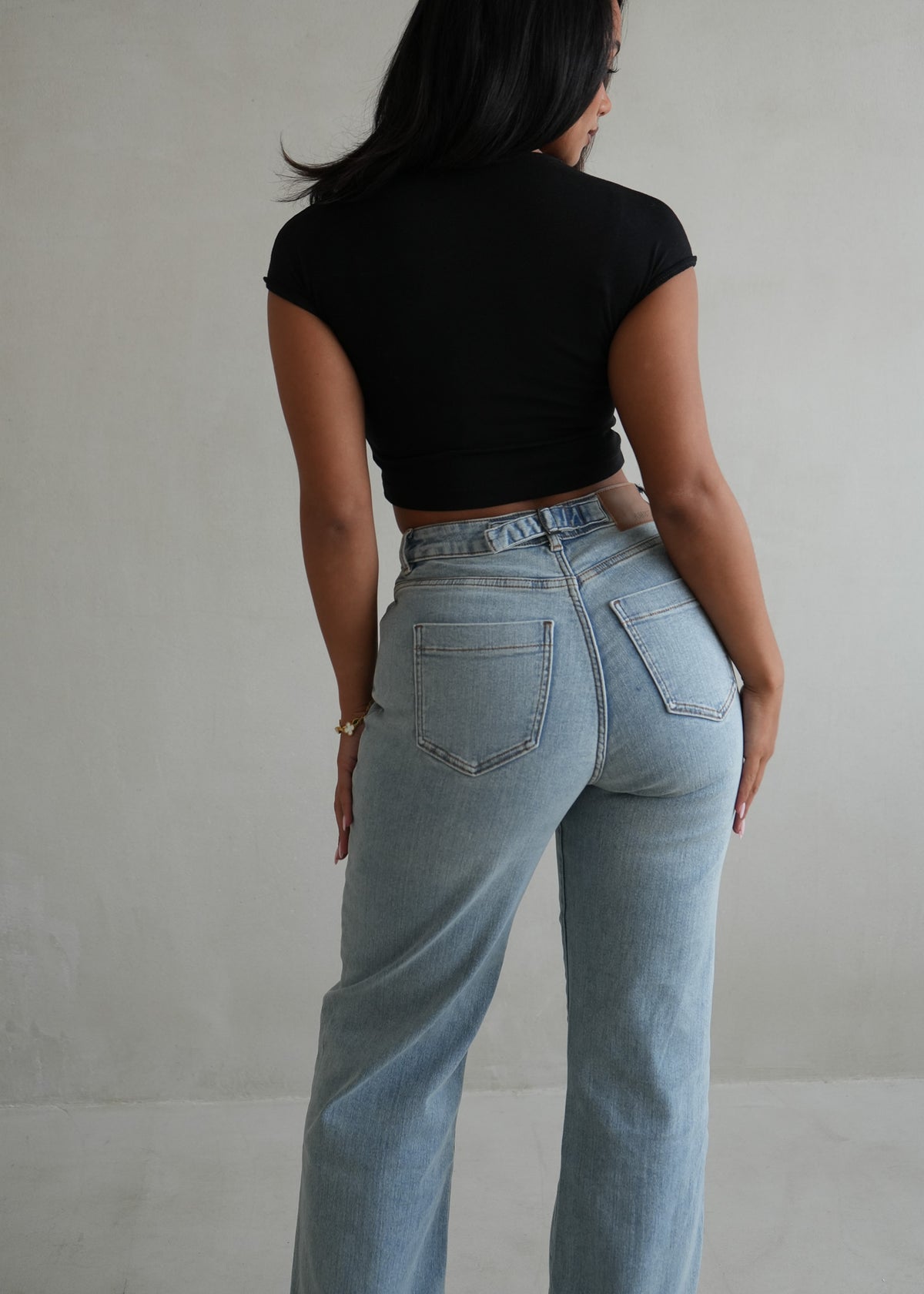 Stretch Wide Leg Jean