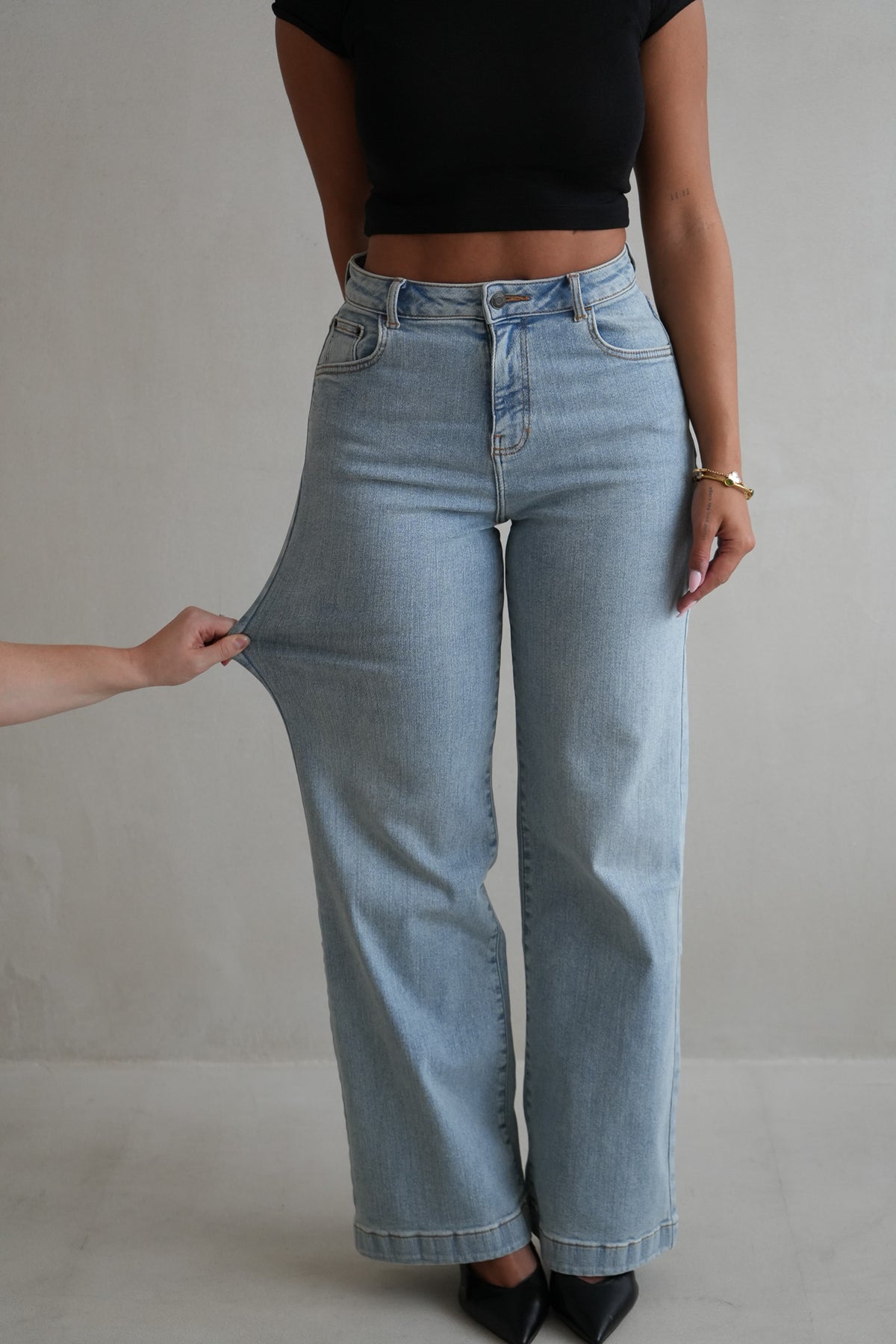 Stretch Wide Leg Jean