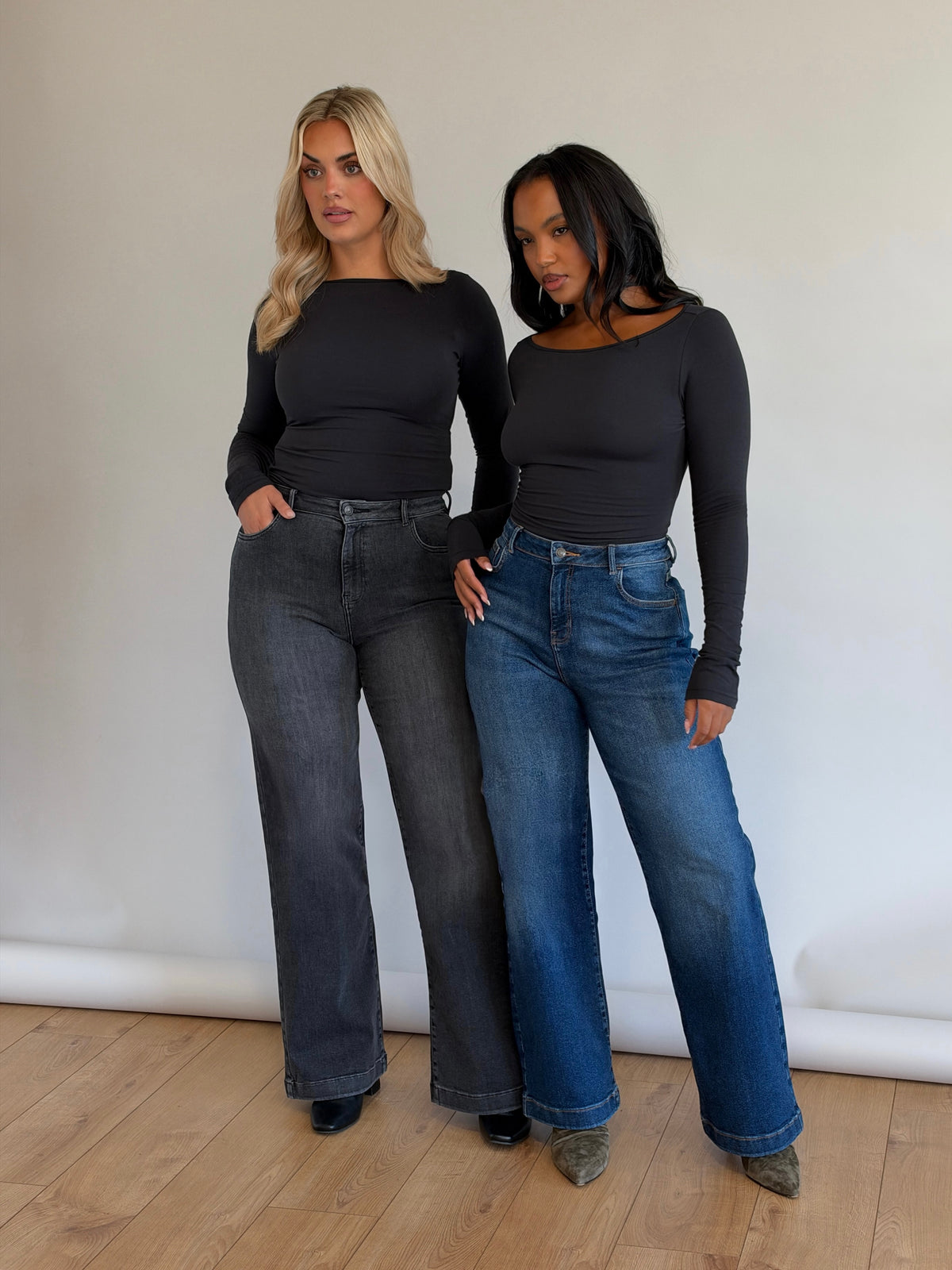 Stretch Wide Leg Jean