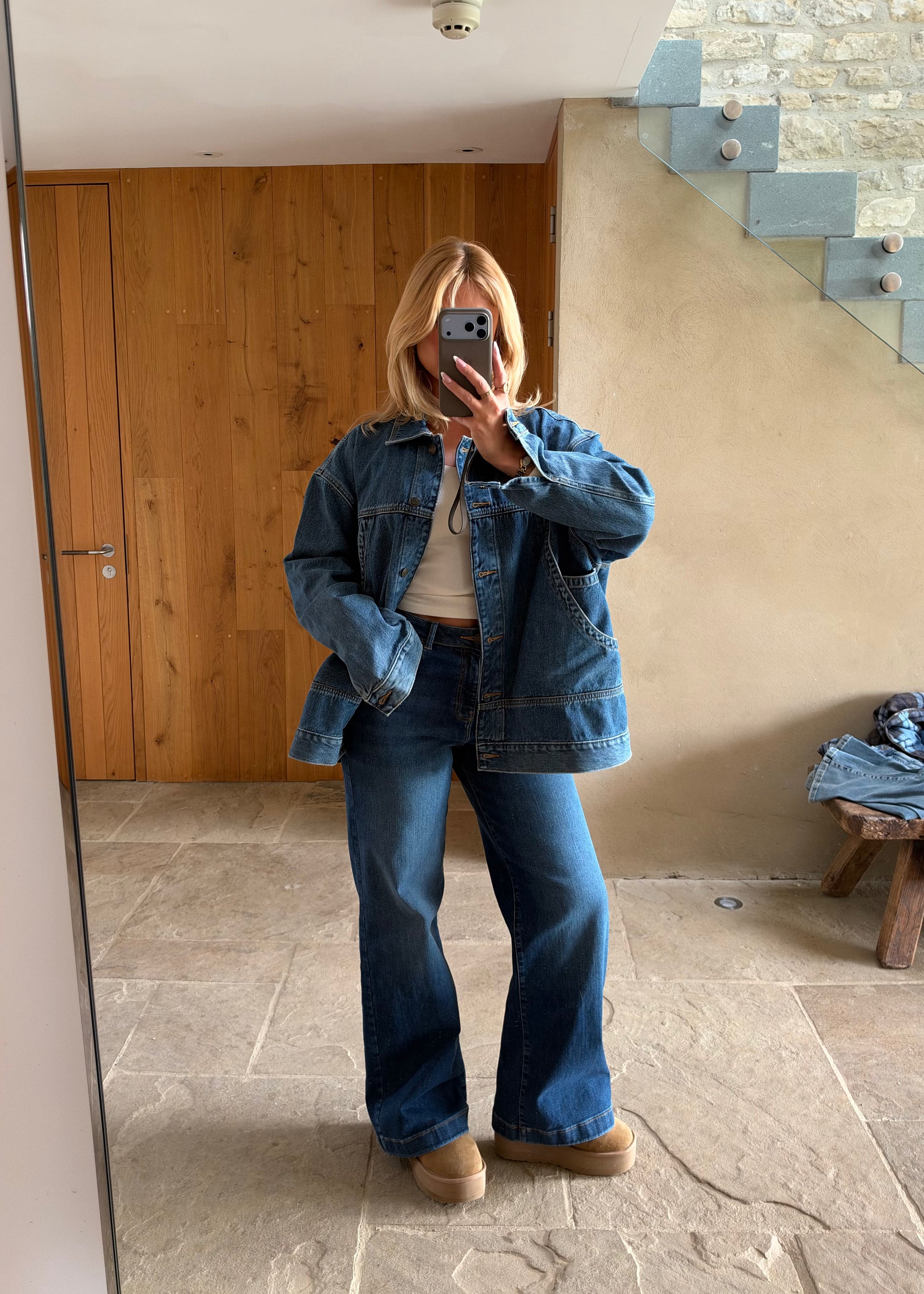 Stretch Wide Leg Jean