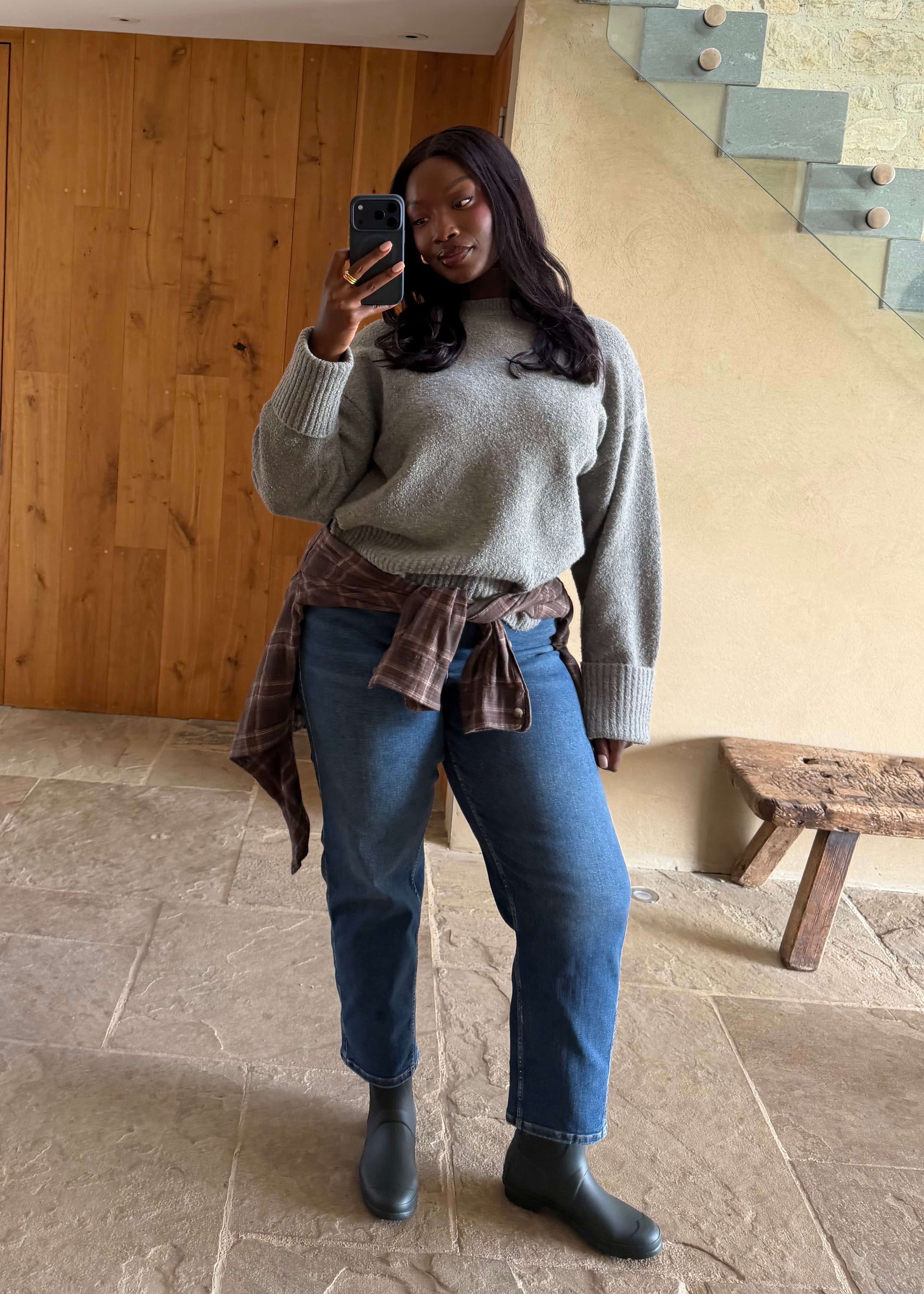 Image of Stretch Relaxed Mom Jean