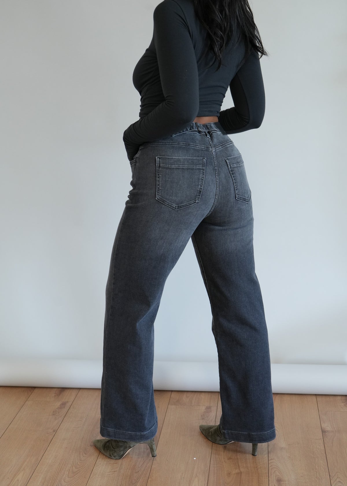Stretch Wide Leg Jean