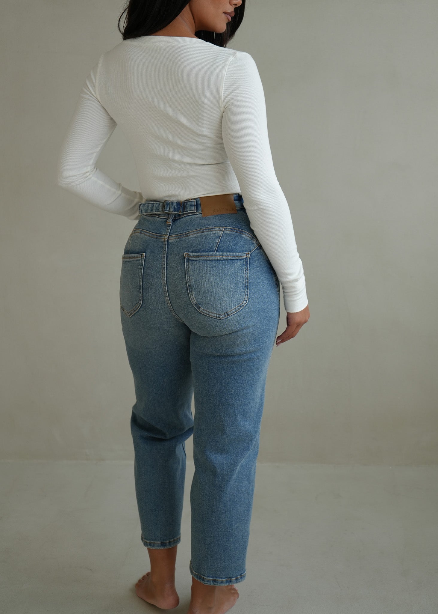 Image of Stretch Relaxed Mom Jean