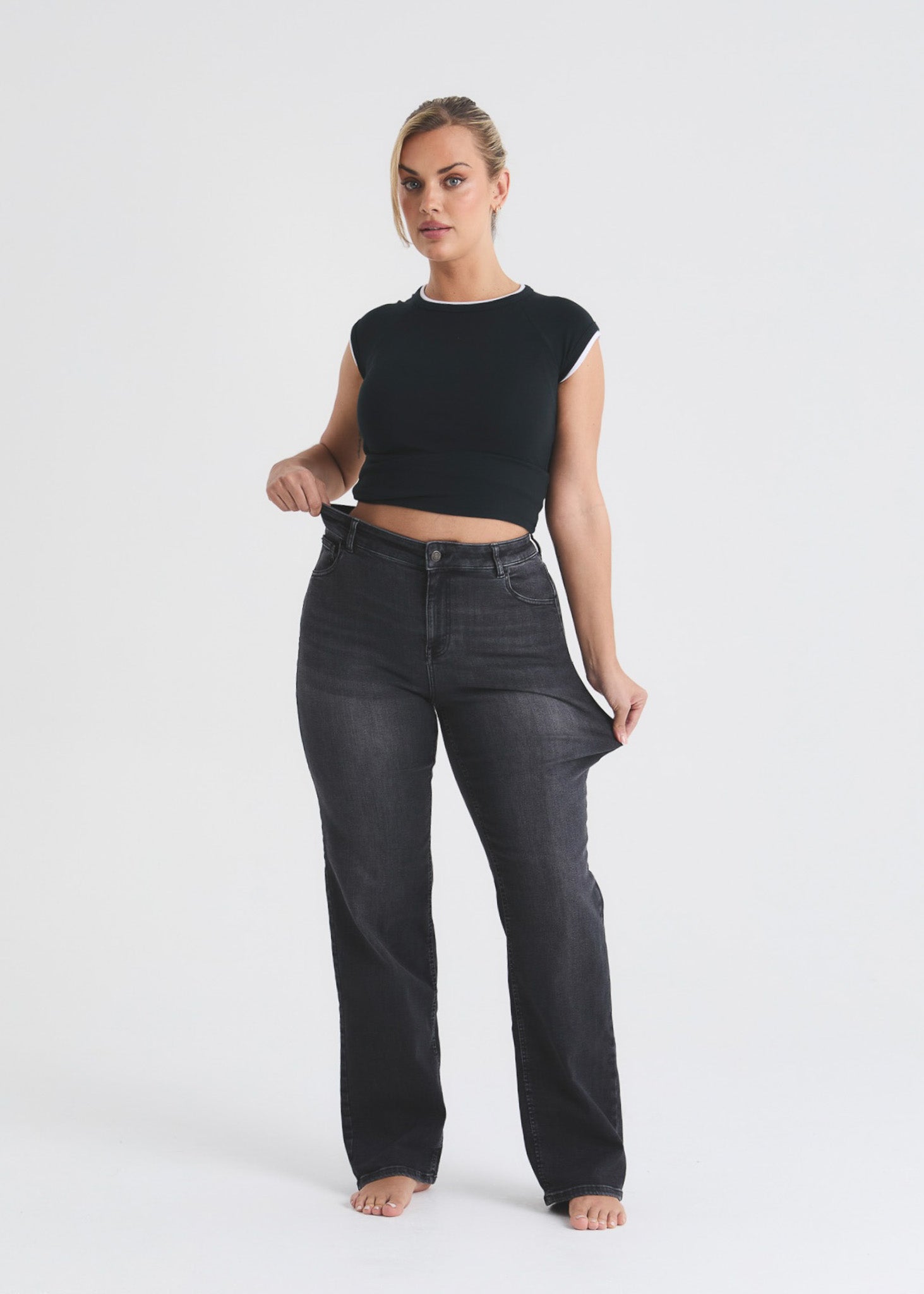 Image of Stretch Straight Jean
