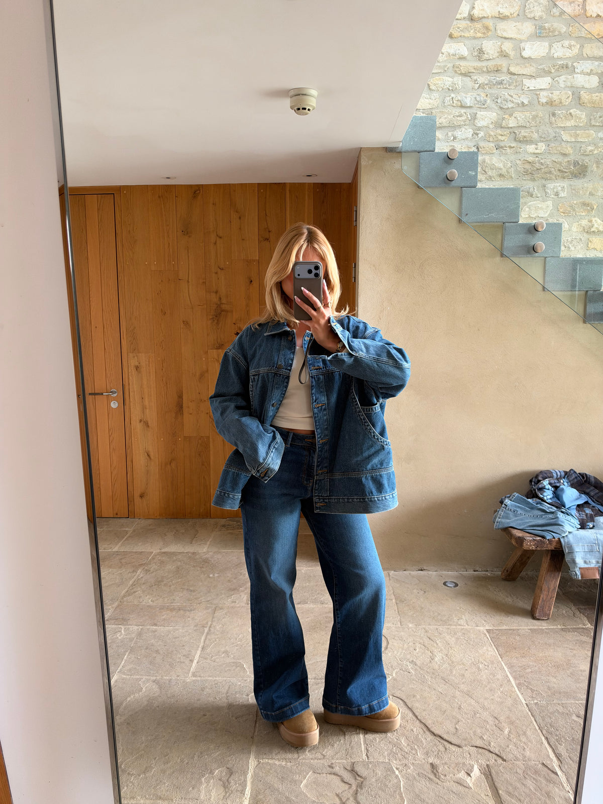Mid-Rise Straight + Jacket