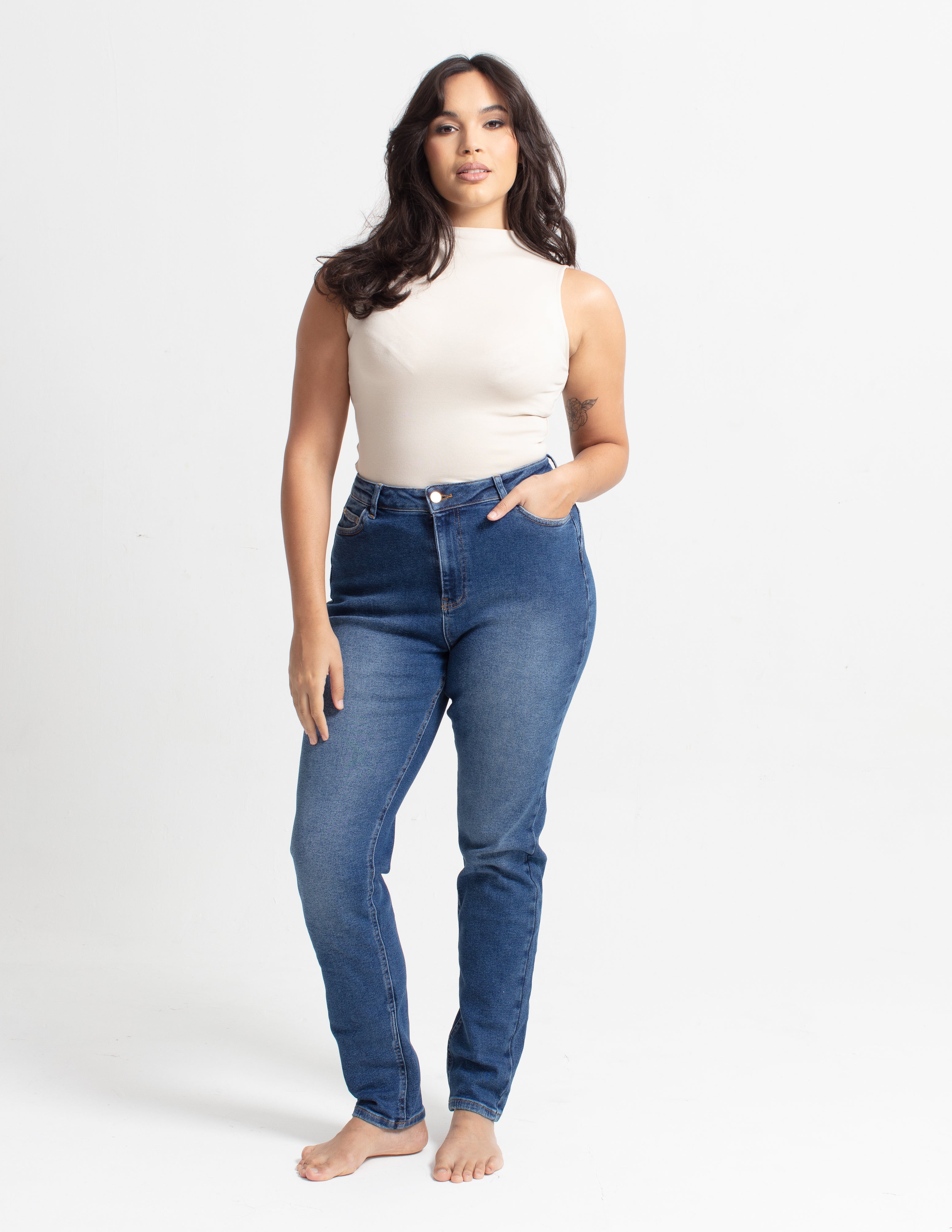 Stretch Slim Fit Mom Jean